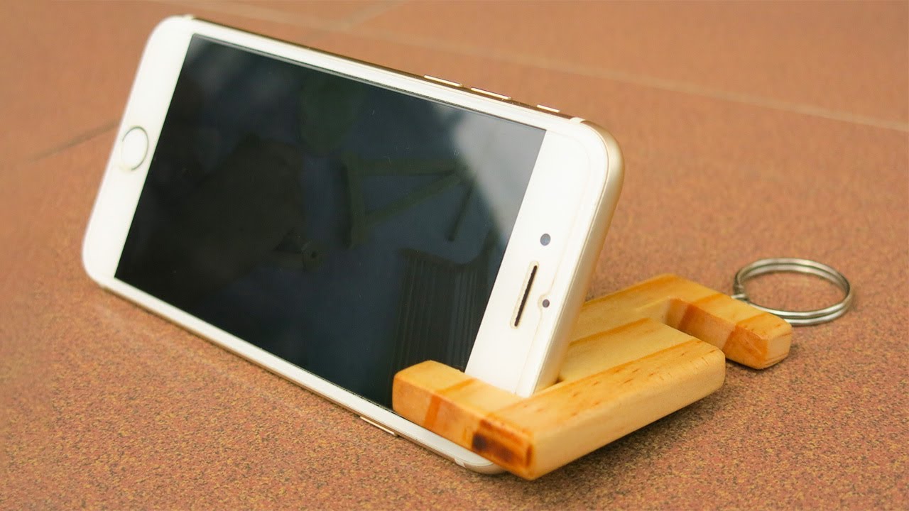 Amazing Idea Simple and Chip Smart Phone Stand DIY by Wood Crafts